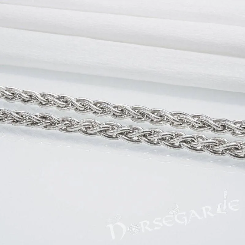 Handcrafted Fashion Chain with Wolves - Sterling Silver