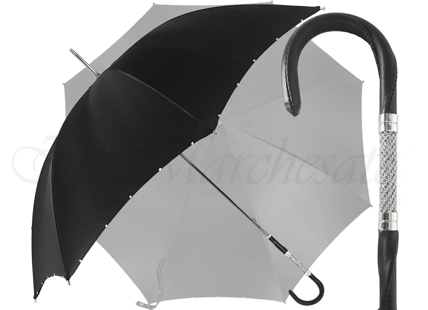 Handcrafted Luxury Umbrella in a Black Color