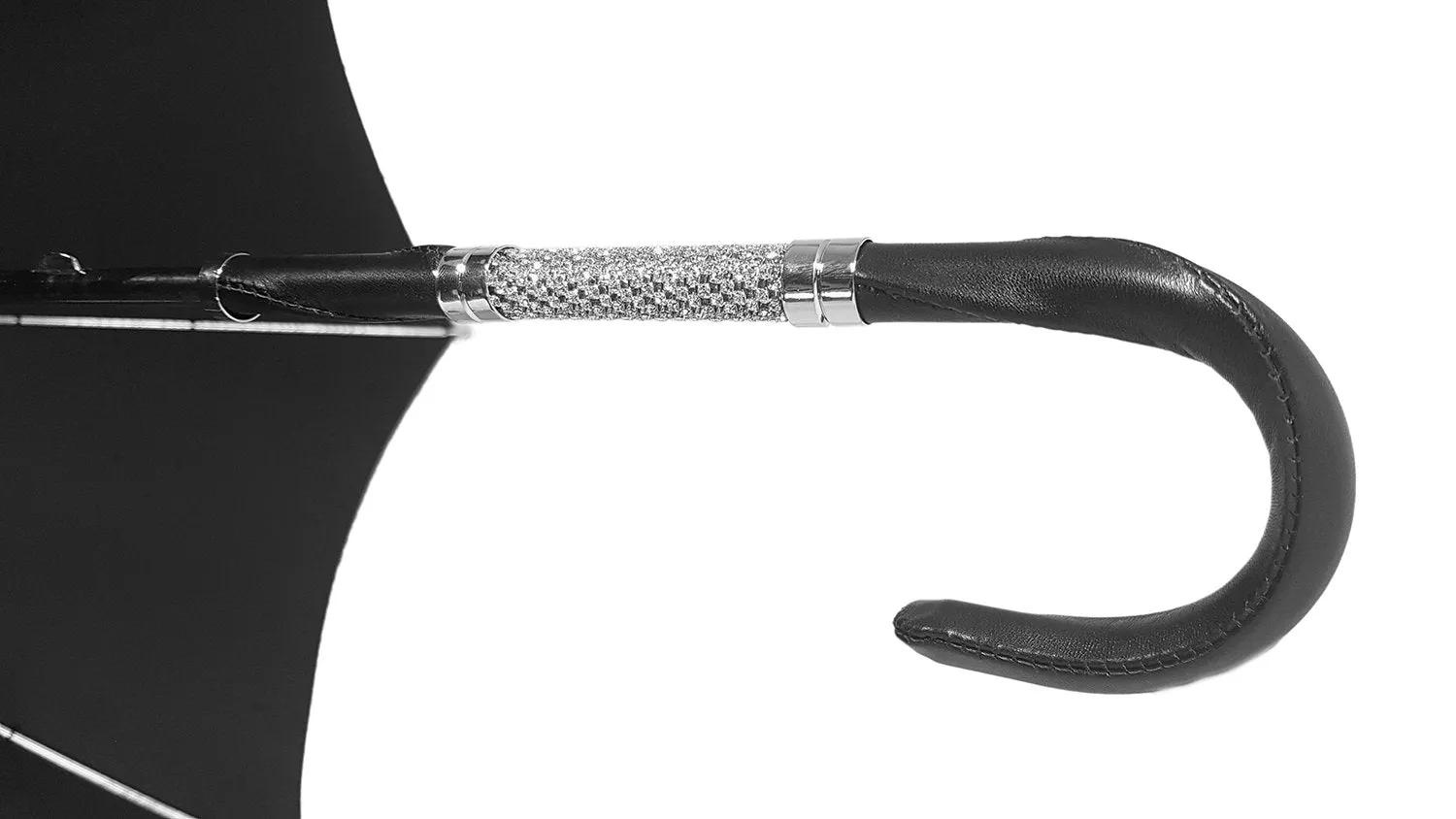 Handcrafted Luxury Umbrella in a Black Color