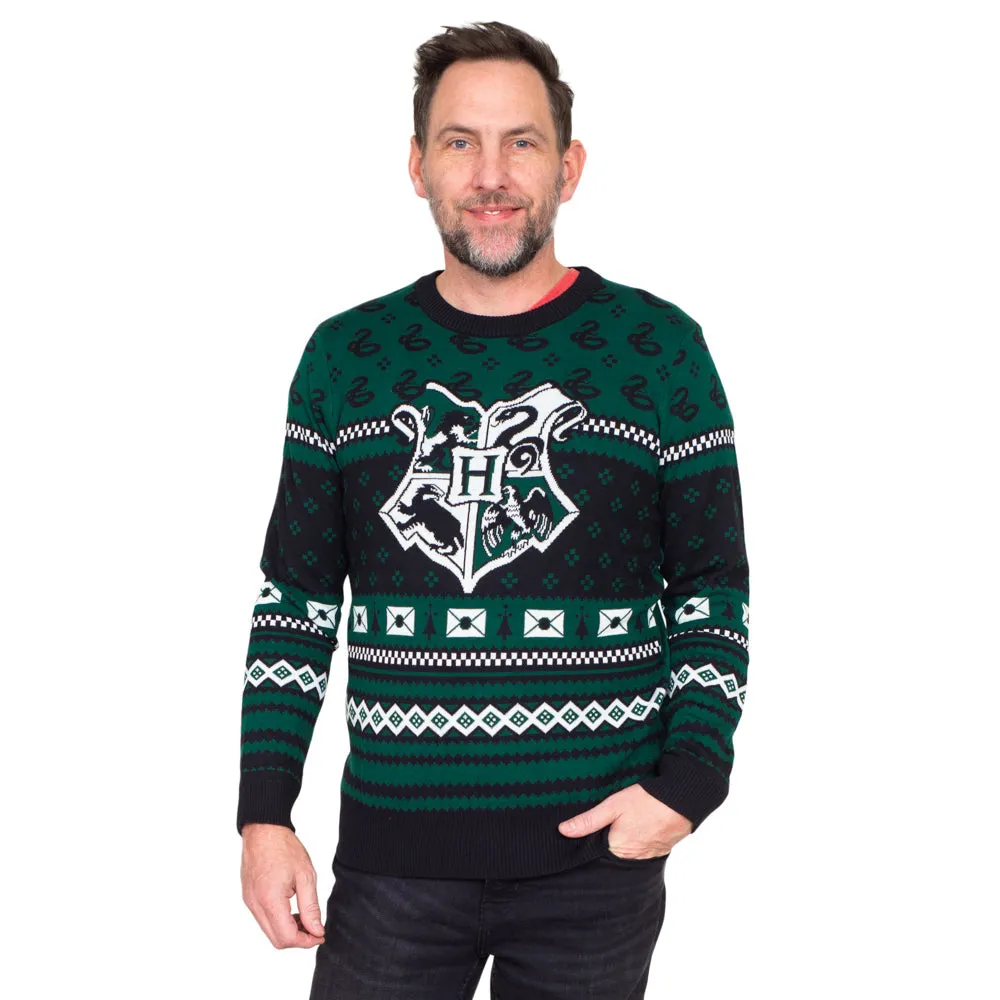 Harry Potter Slytherin Christmas Sweater JulesRoche | Unisex Fit | Cotton