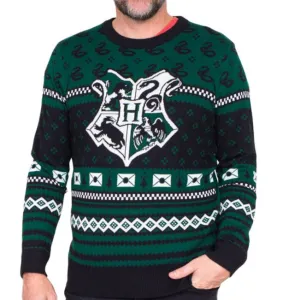 Harry Potter Slytherin Christmas Sweater JulesRoche | Unisex Fit | Cotton