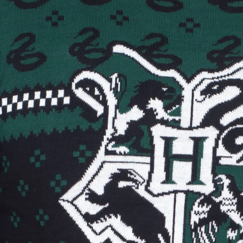 Harry Potter Slytherin Christmas Sweater JulesRoche | Unisex Fit | Cotton