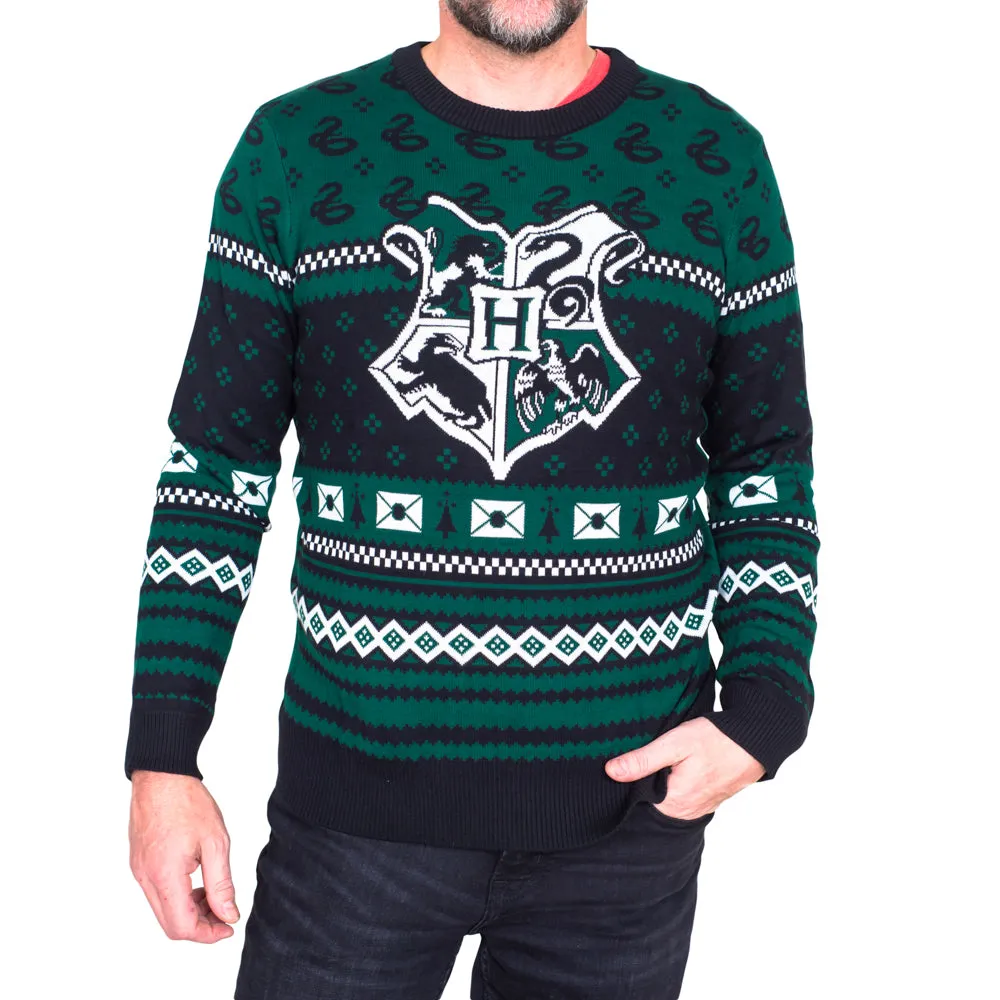 Harry Potter Slytherin Christmas Sweater JulesRoche | Unisex Fit | Cotton