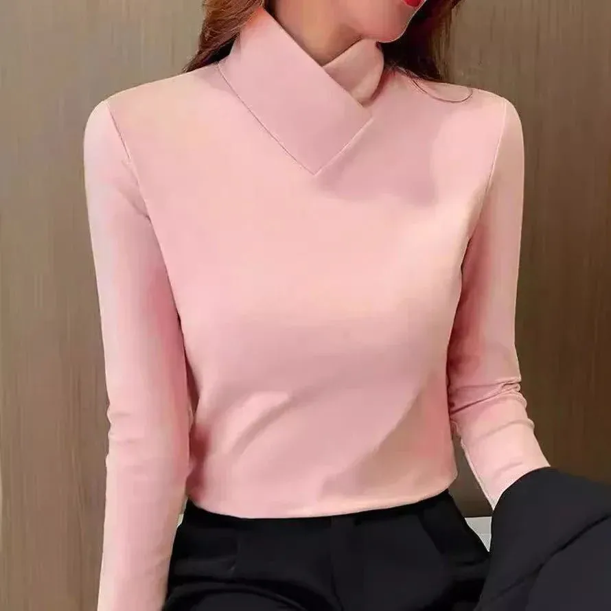 High Neck Long Sleeve Top