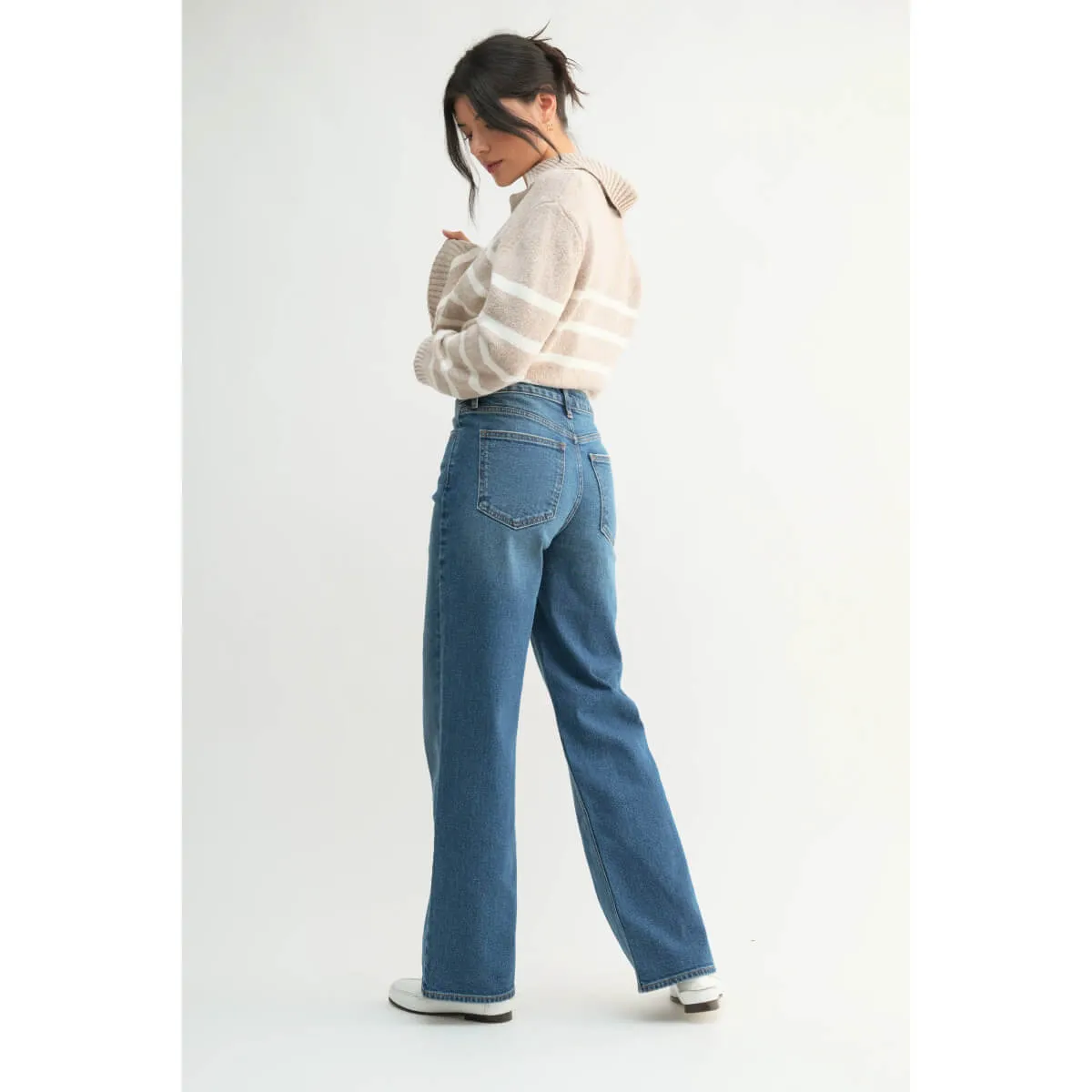 High Rise Straight Leg Jean
