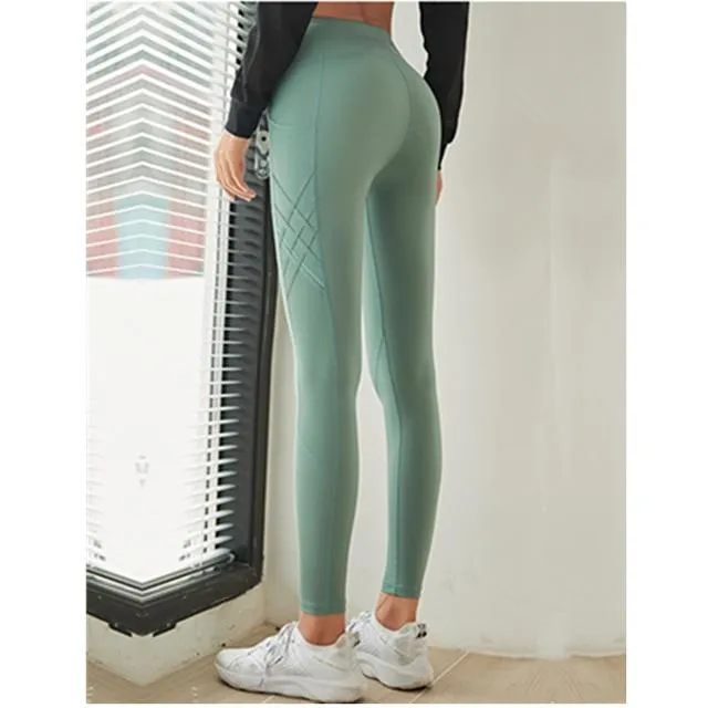 High Waist Yoga Leggings with Side Pockets