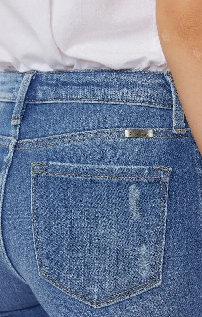 Hollis Medium Denim Flare Jeans