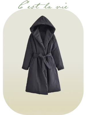 Hooded Puffer Down Coat
