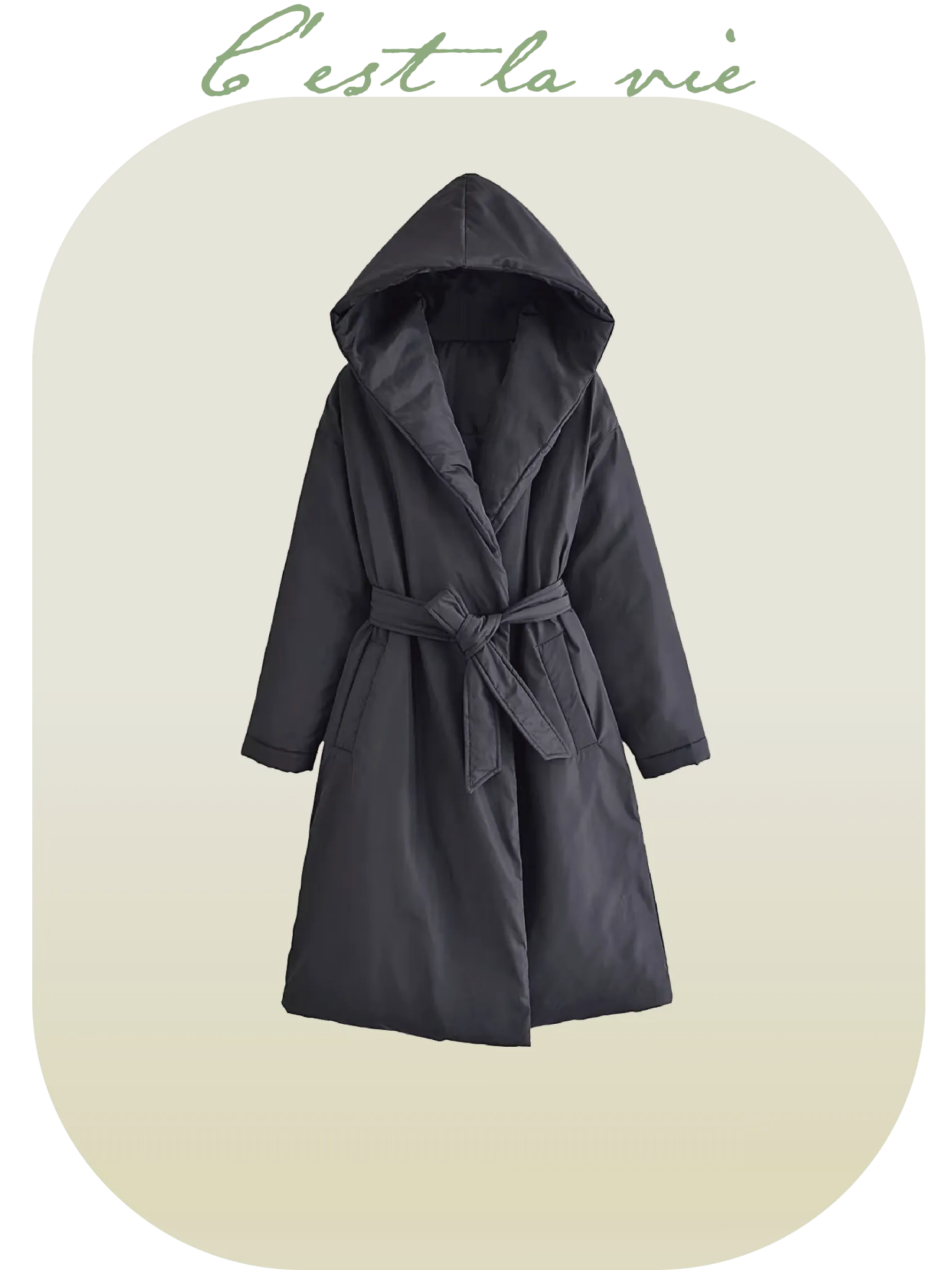 Hooded Puffer Down Coat