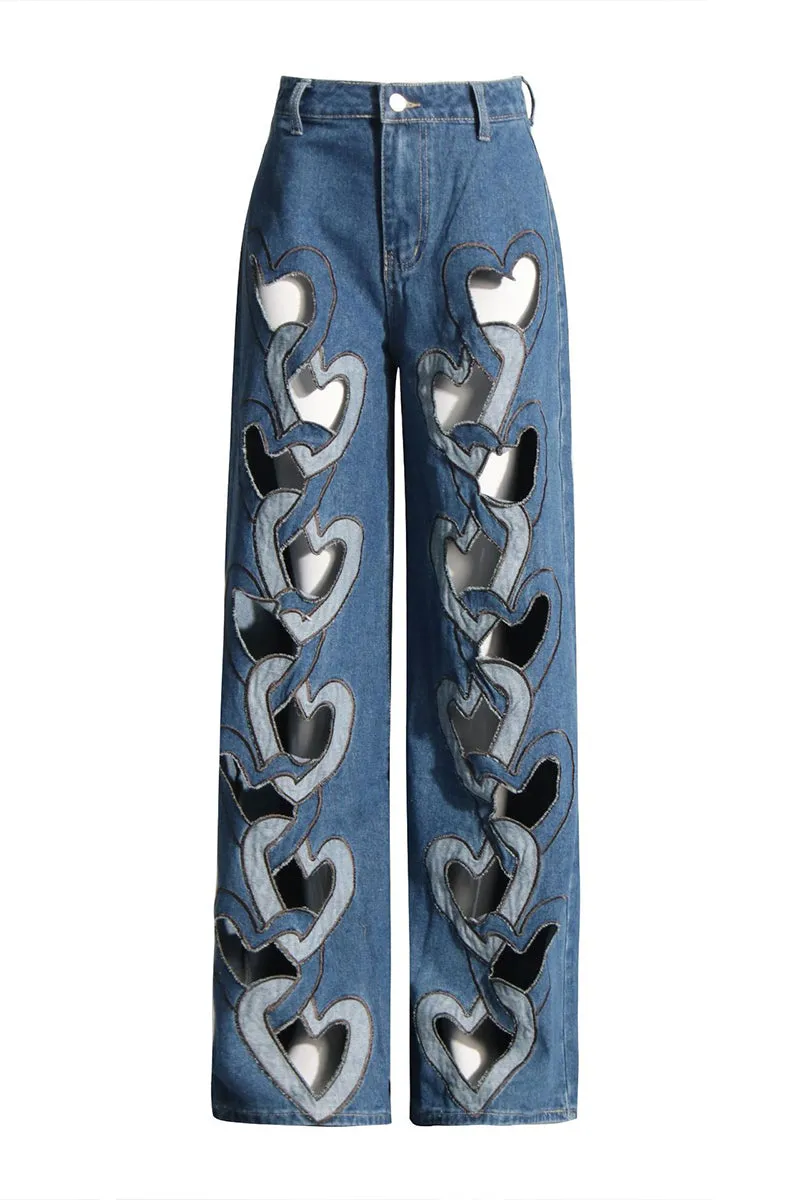 HPS1414 Heartbreaker Denim Set Pant