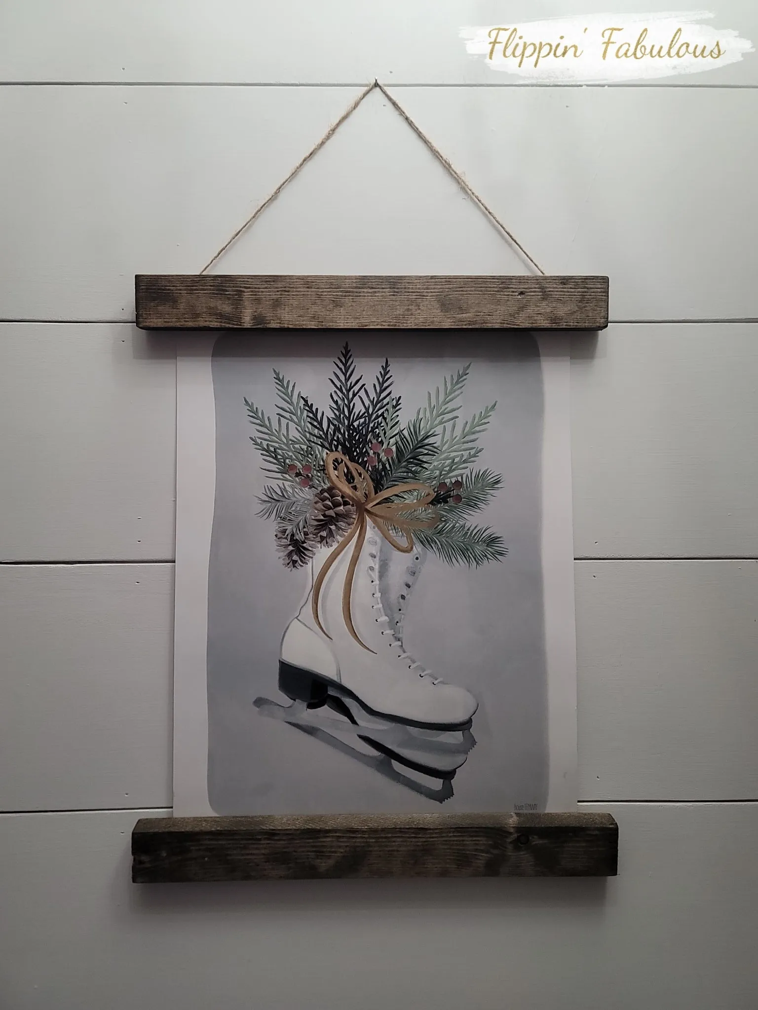 Ice Skates Framed Art Print