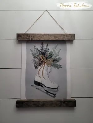 Ice Skates Framed Art Print