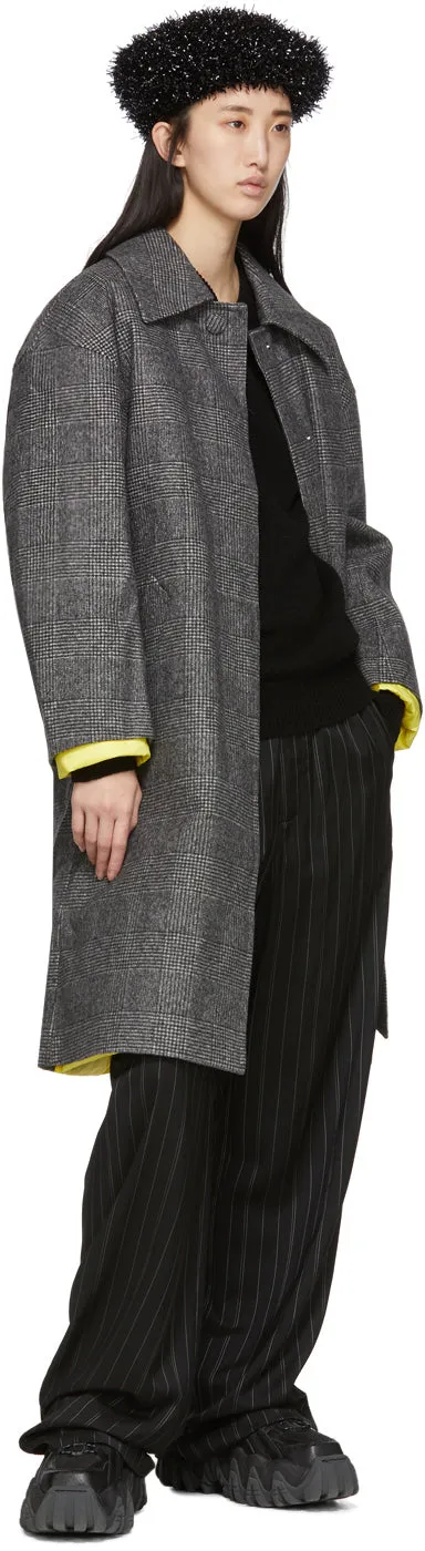 Ienki Ienki Grey Down Woolmark Mac Coat
