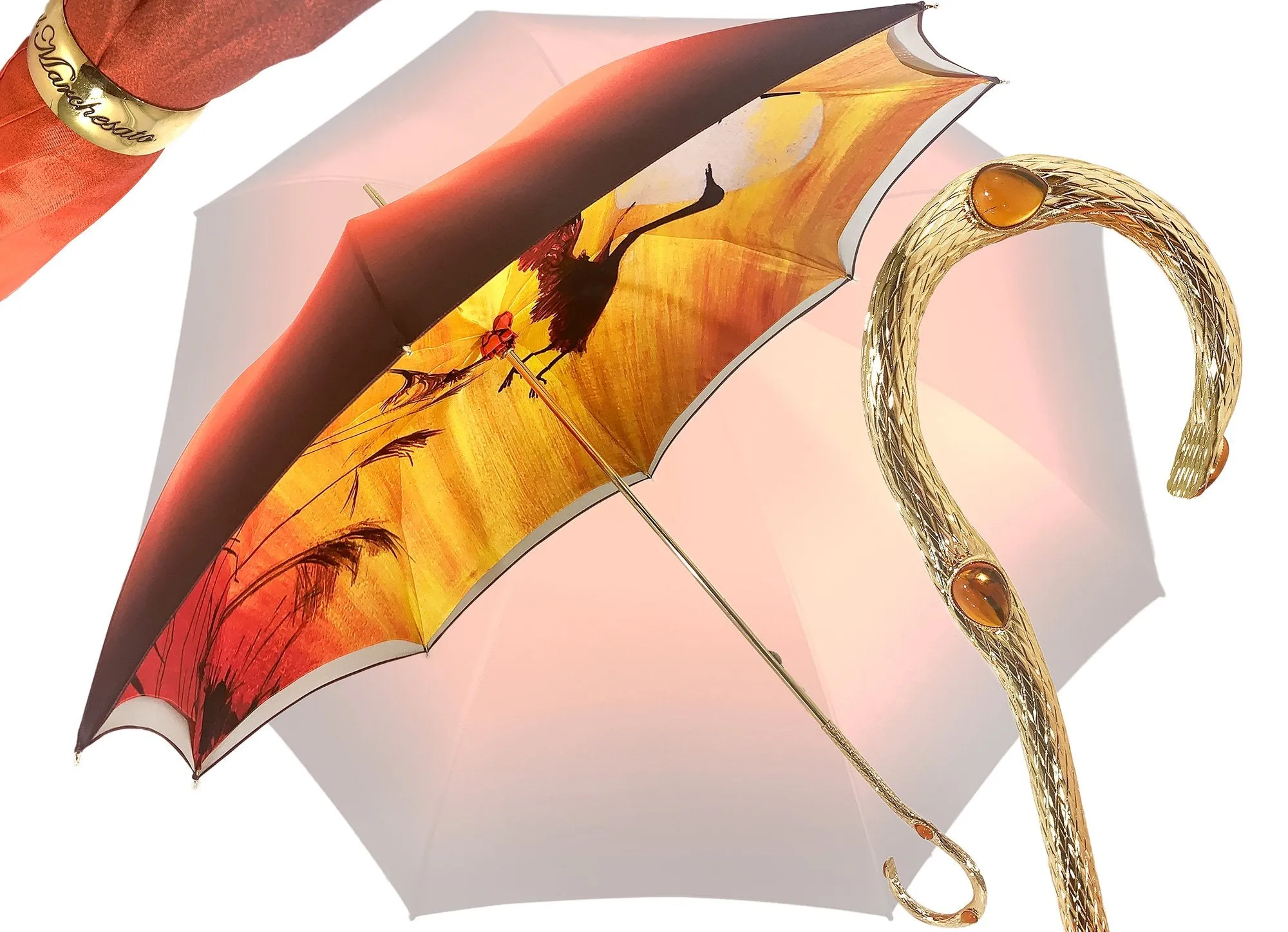 il Marchesato Herons In Flight Umbrella