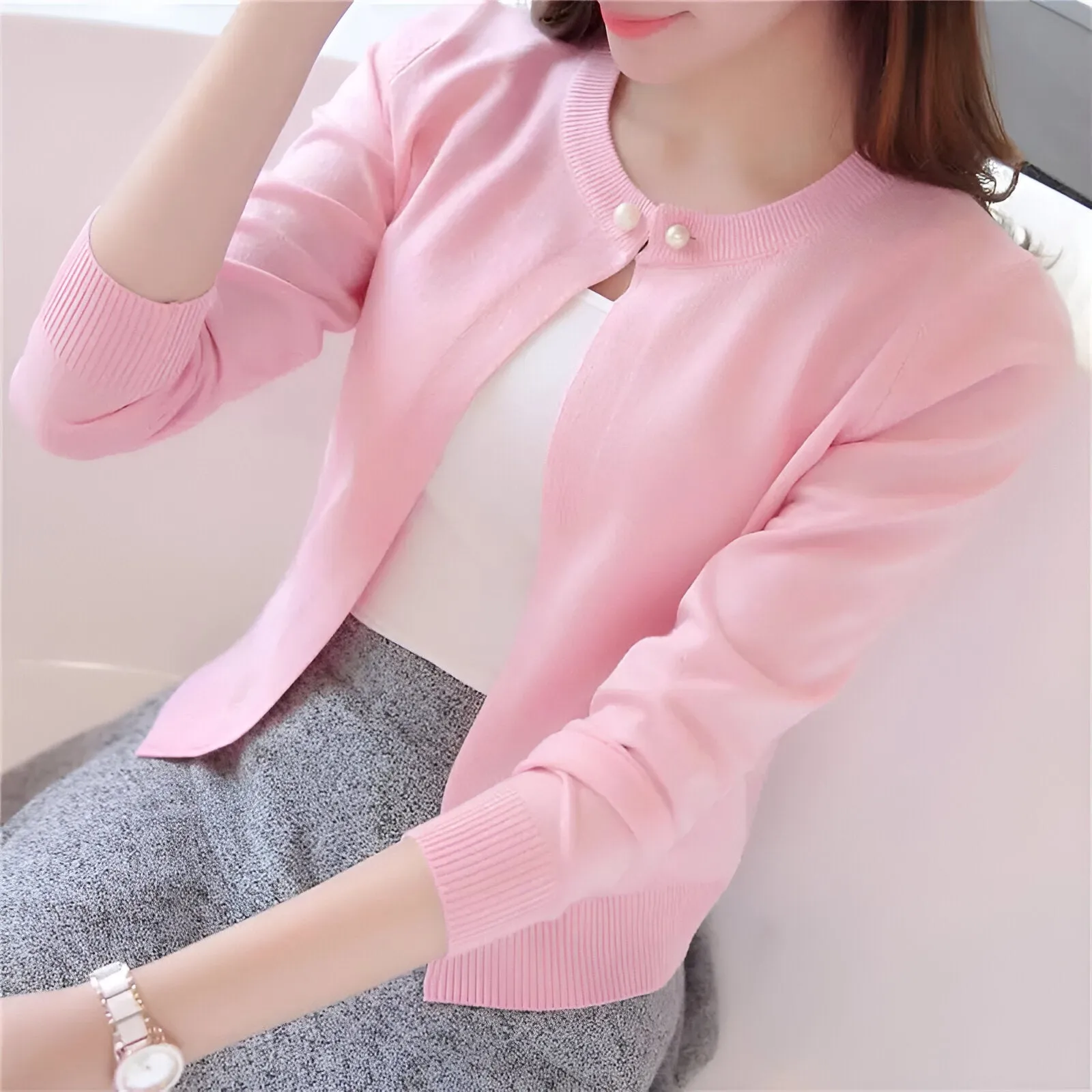 Ivyshape | Cozy Autumn/Winter Knit Sweater
