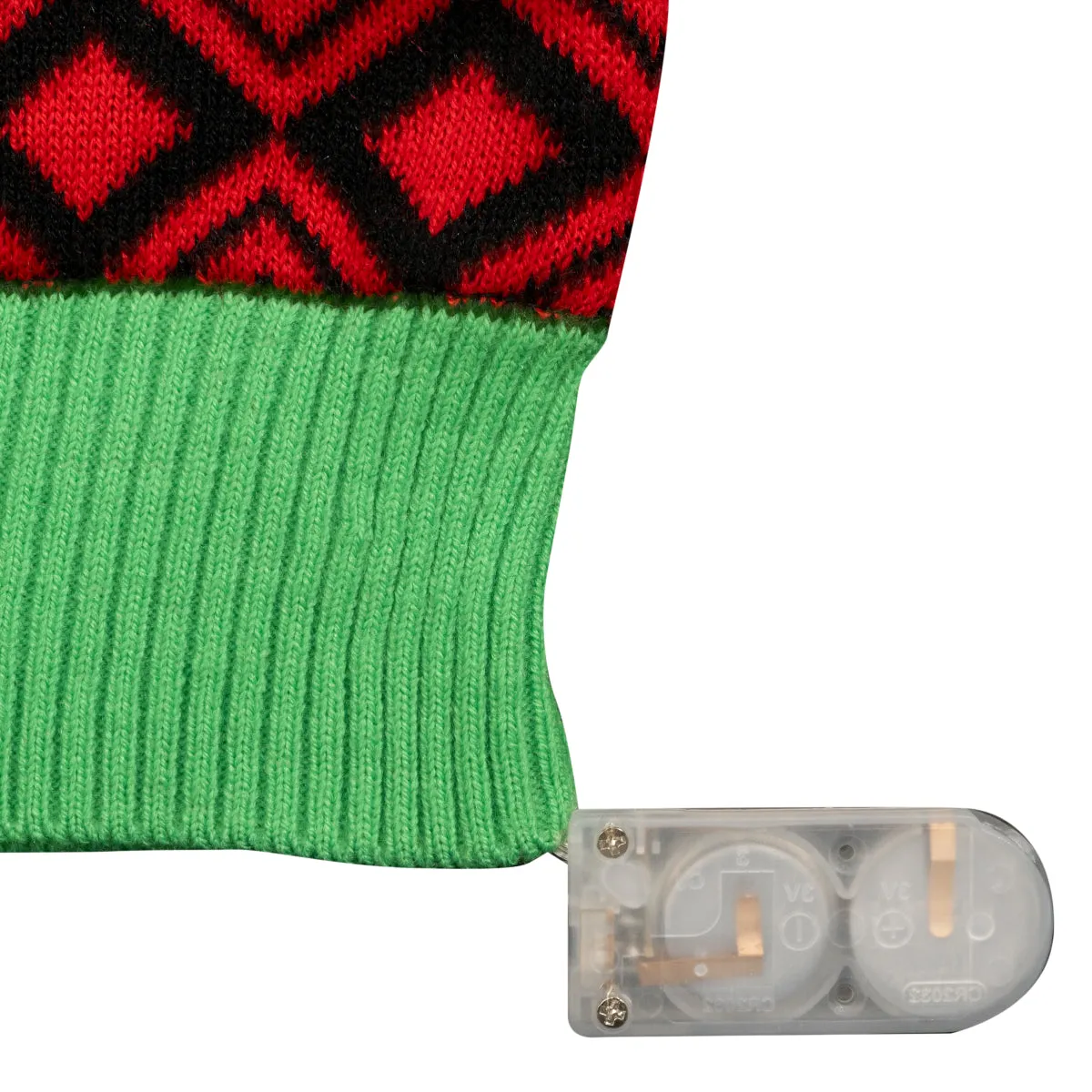 JulesRoche Ghostbusters Ugly Christmas Sweater Light-Up Design