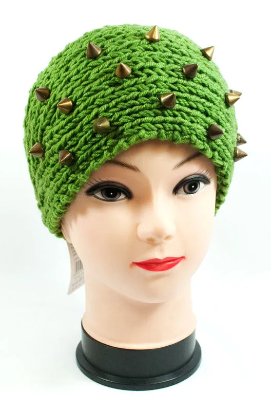 Ladies Knitted Headbands with Spike Studs Wholesale