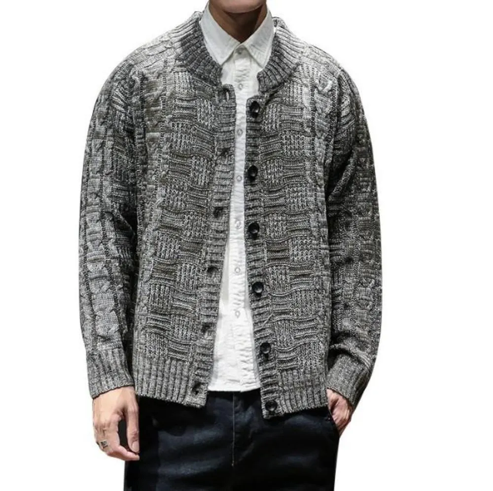 Mens Button Front Cardigan