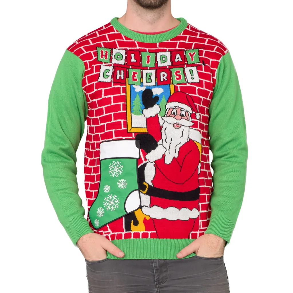 Men's Christmas Sweater JulesRoche Funny Holiday Design
