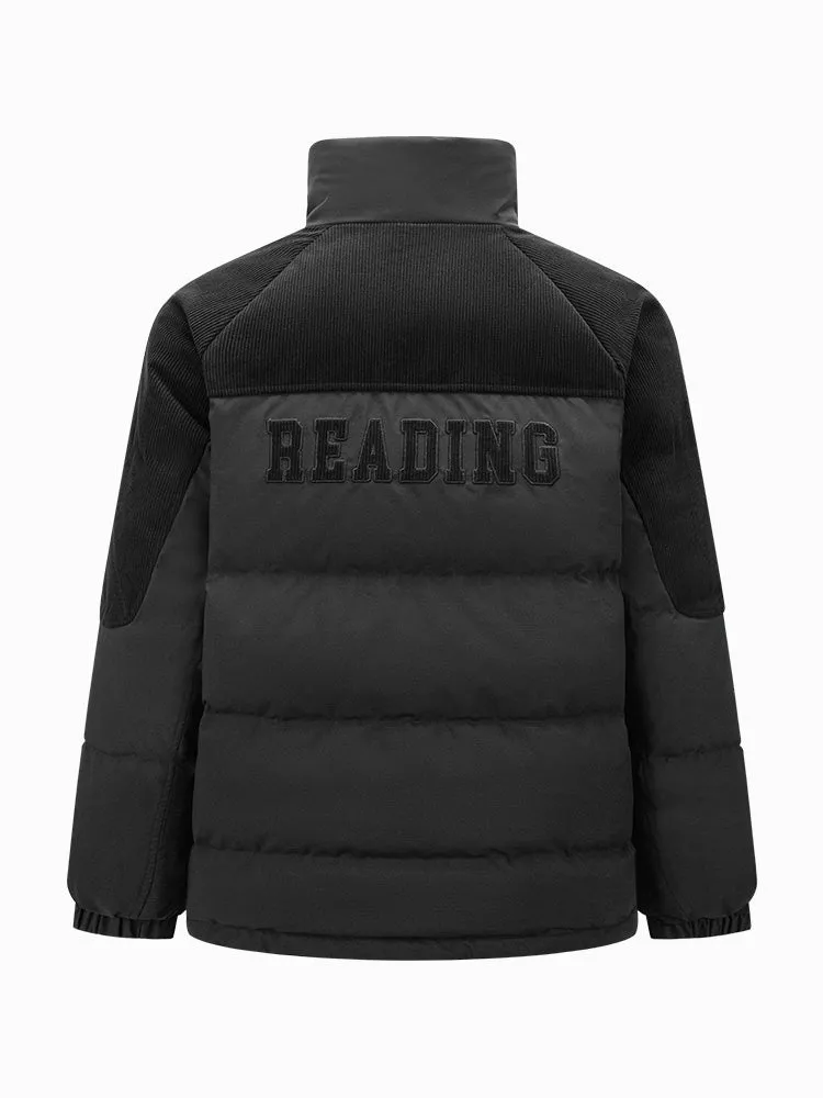 Men's medium length thin down jacket