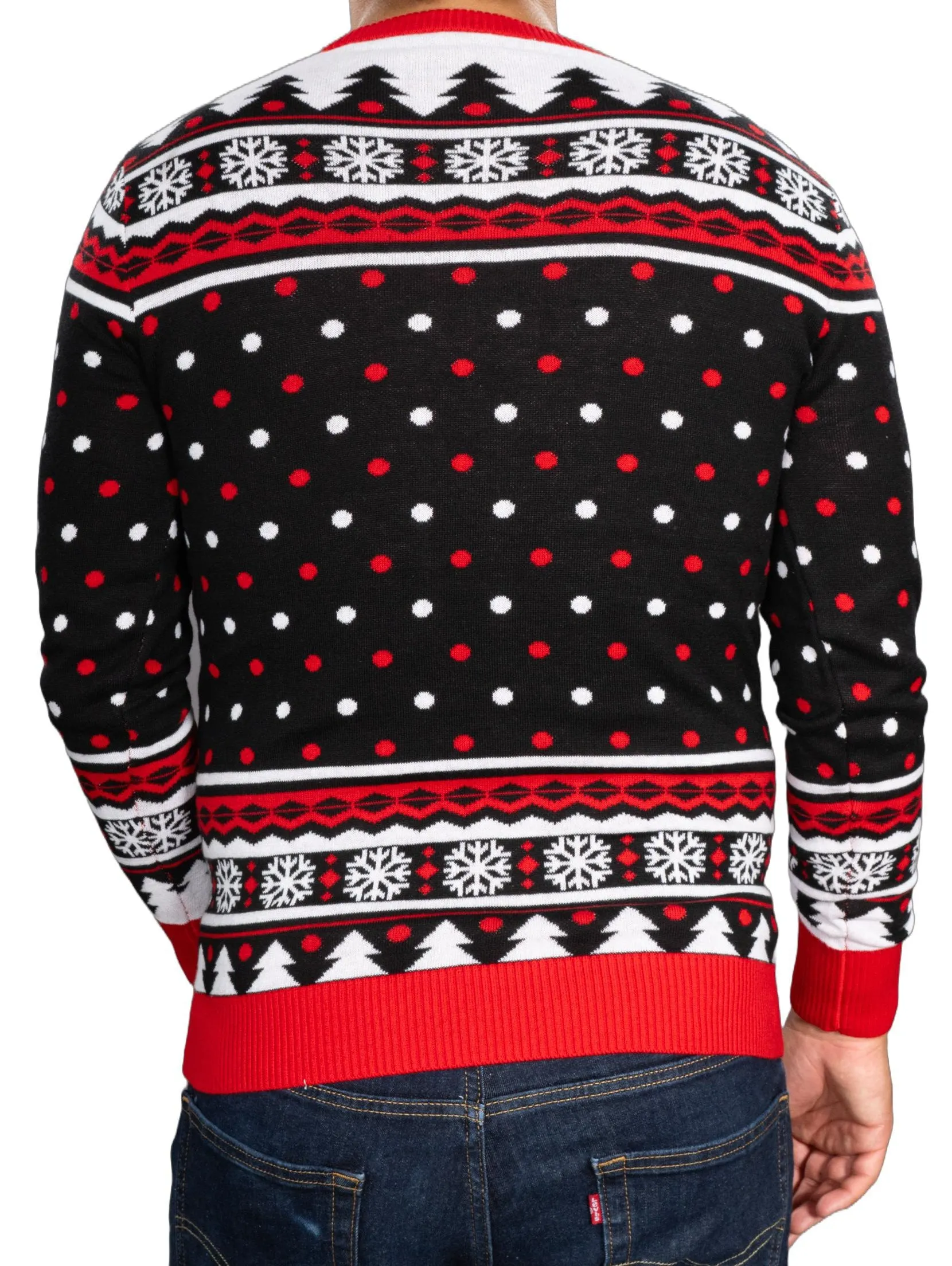Men's Ugly Christmas Sweater JulesRoche Funny Boxer Knitted