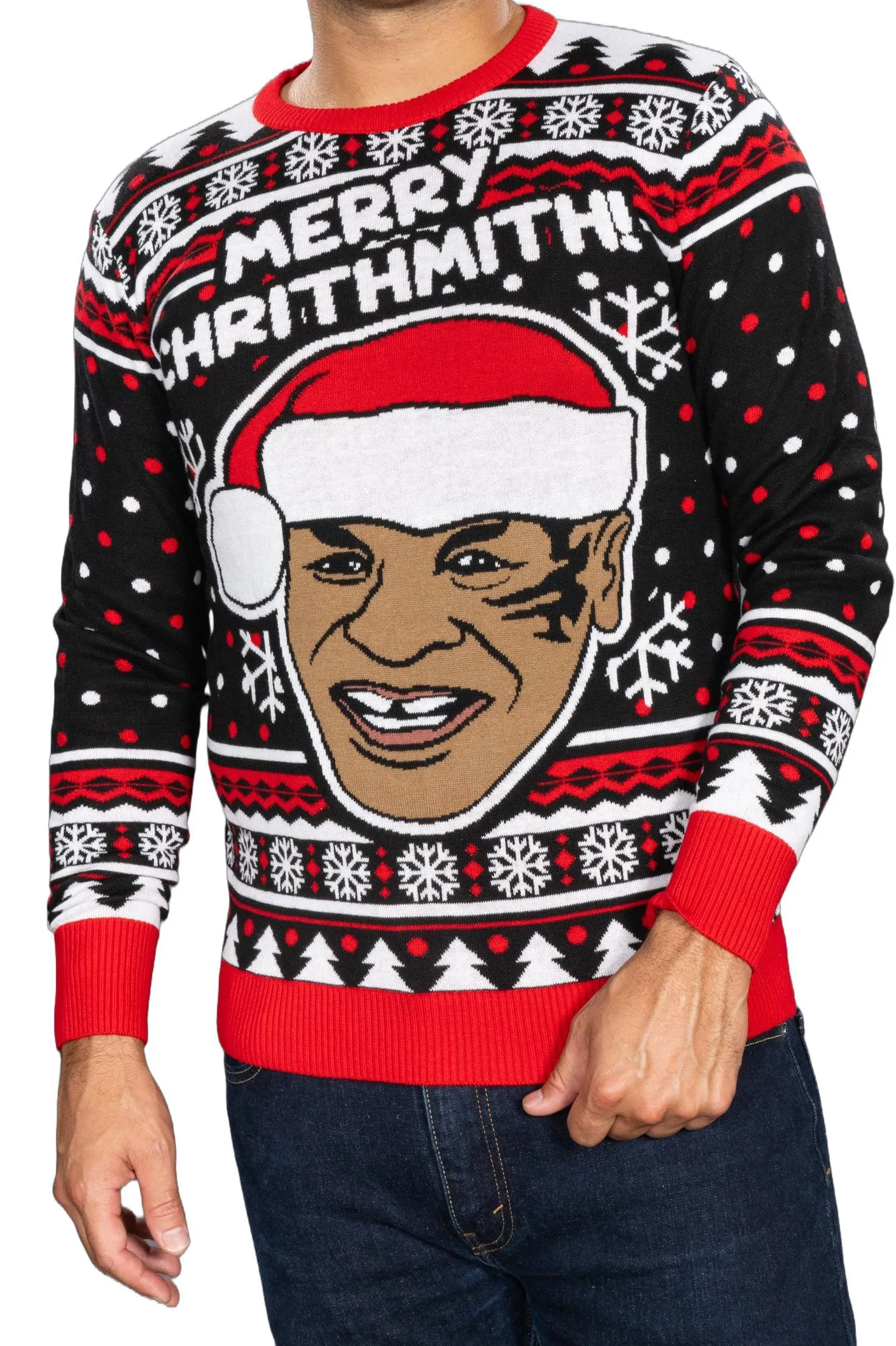 Men's Ugly Christmas Sweater JulesRoche Funny Boxer Knitted