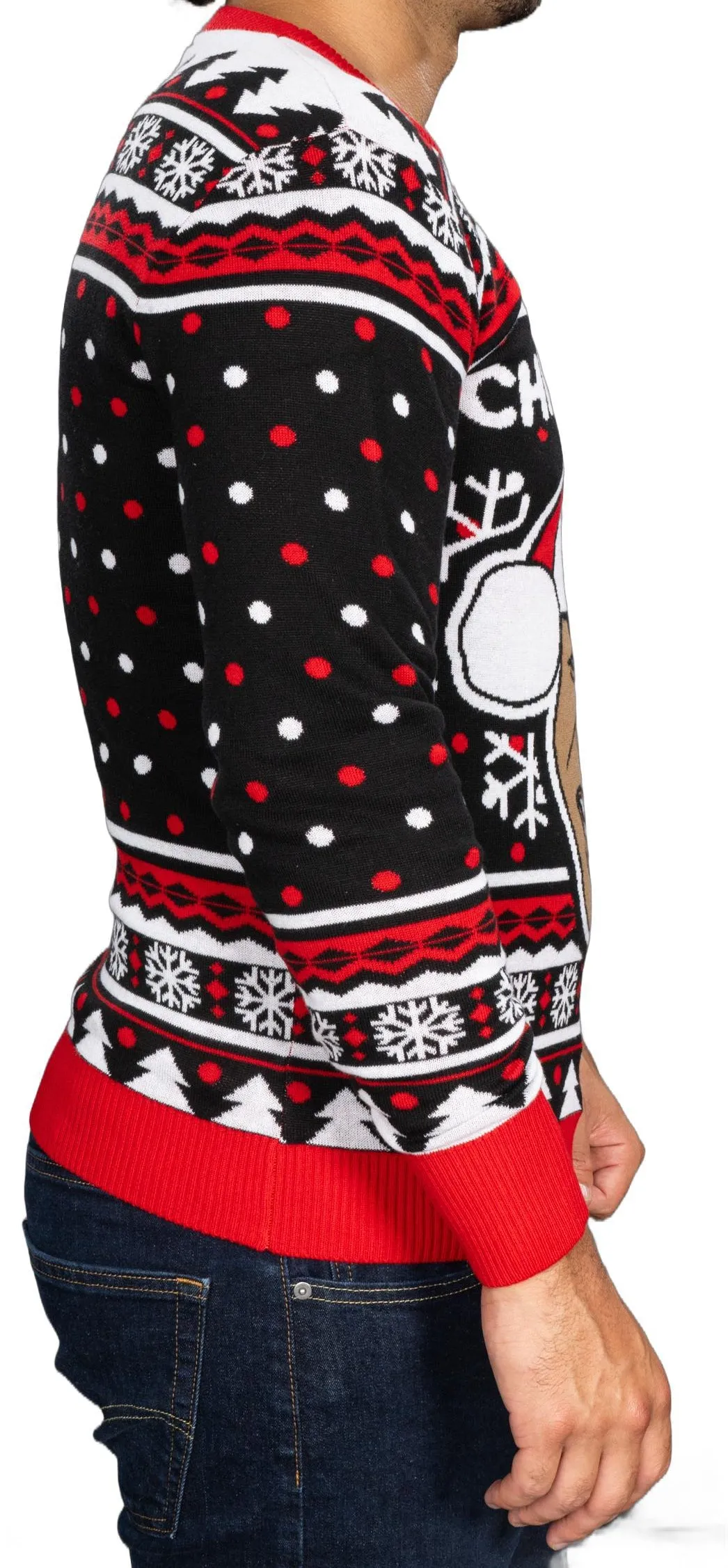 Men's Ugly Christmas Sweater JulesRoche Funny Boxer Knitted
