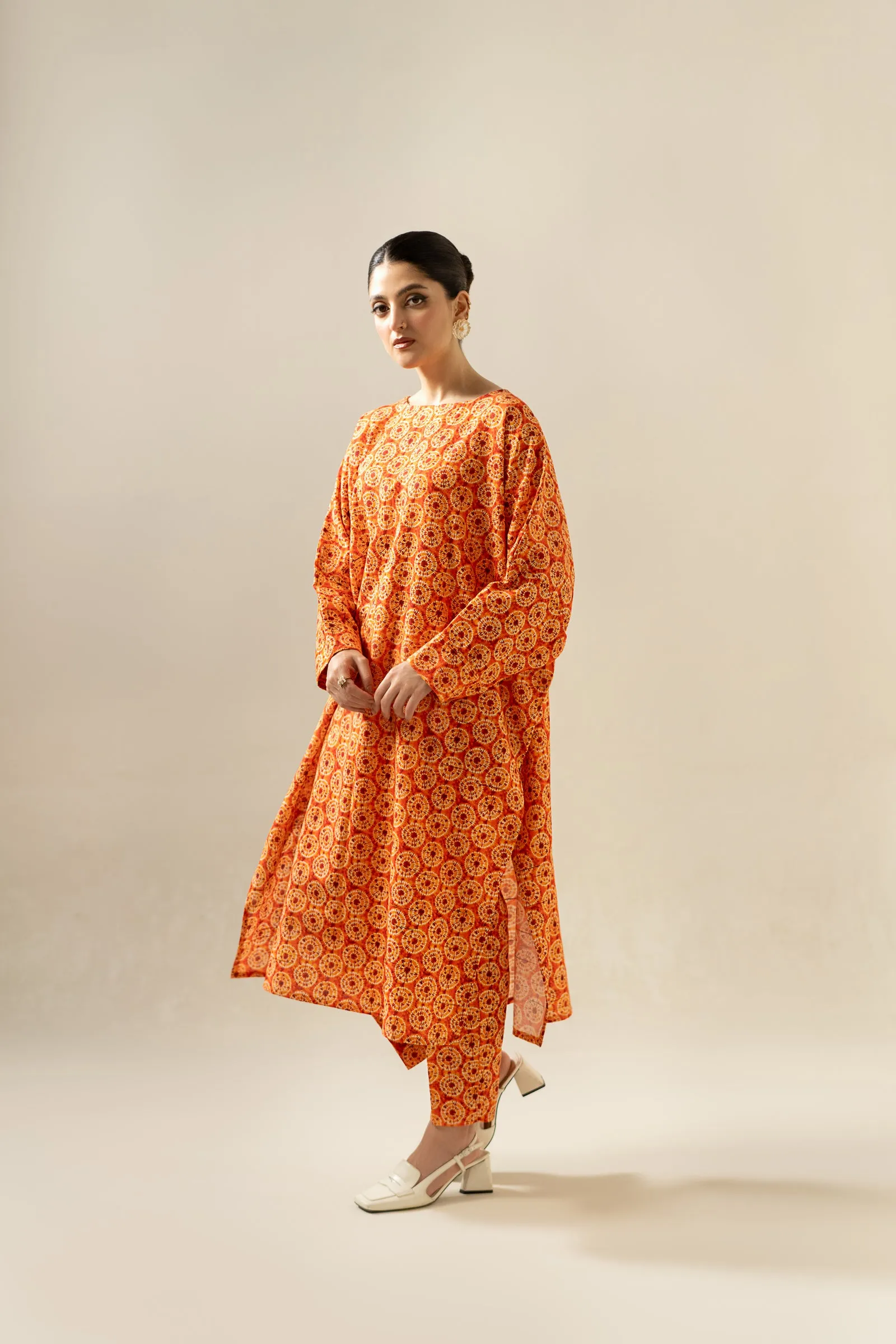 Multi Slub Khaddar Digital print