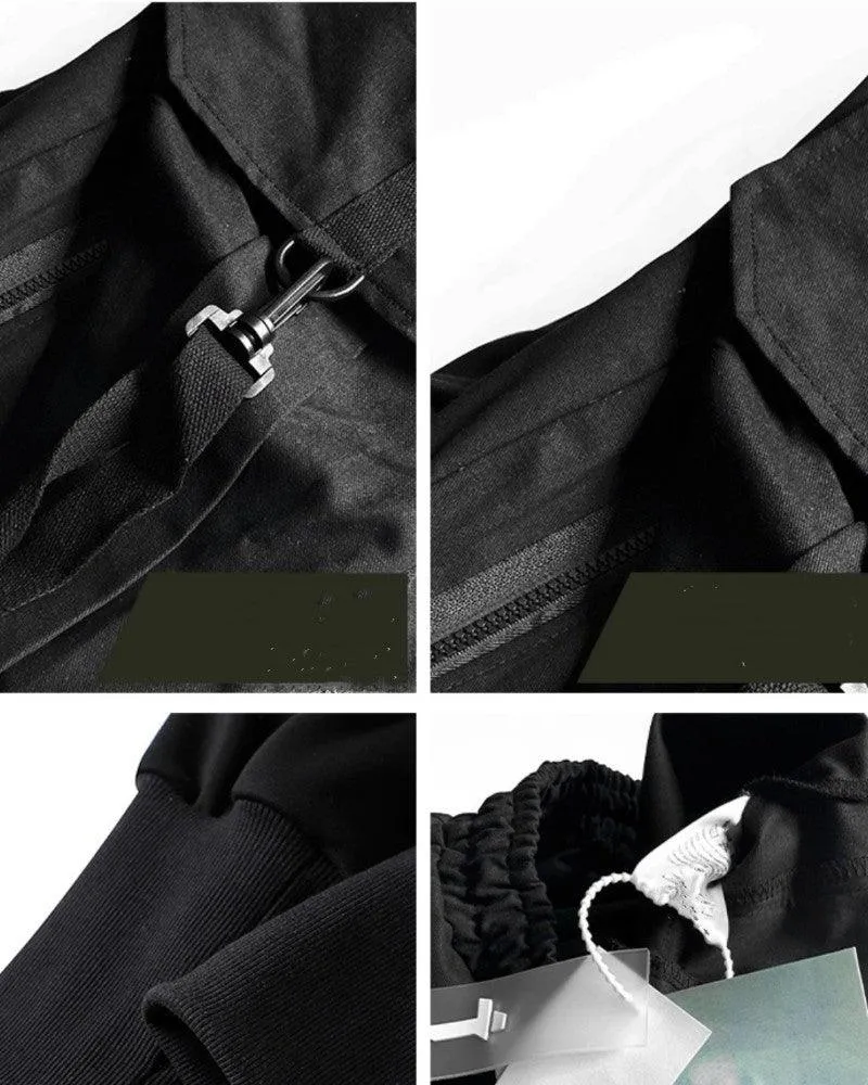 Ninja Techwear Black Cargo Pants
