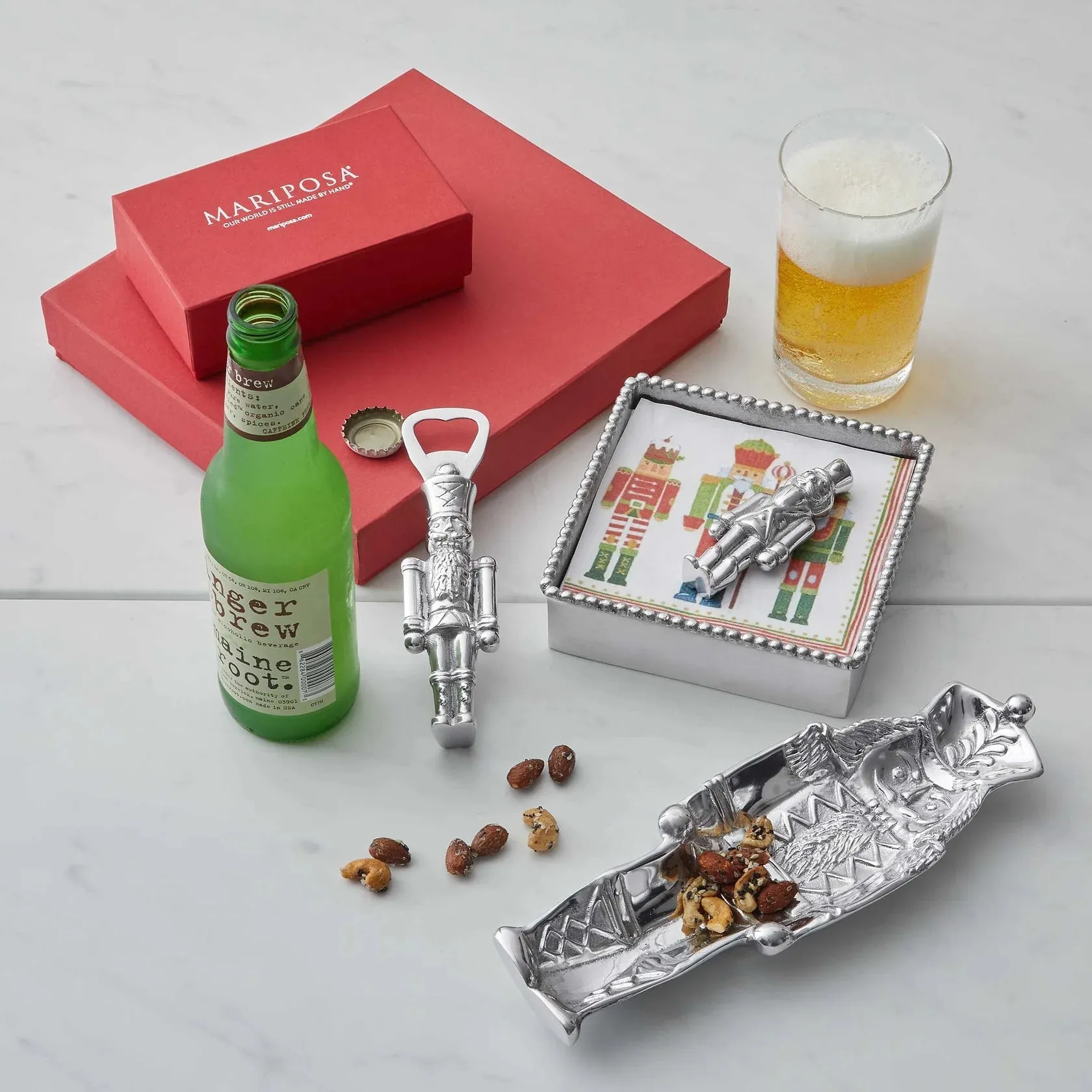 Nutcracker Beaded Napkin Box