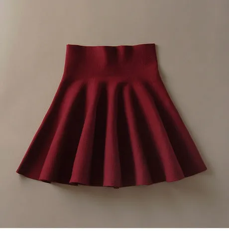 OLElegant Korean Women Cotton Pleated Skirt