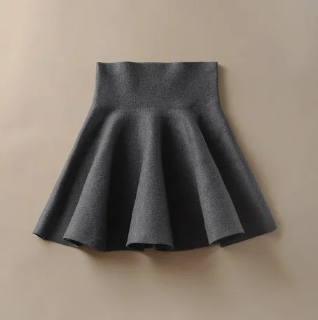 OLElegant Korean Women Cotton Pleated Skirt