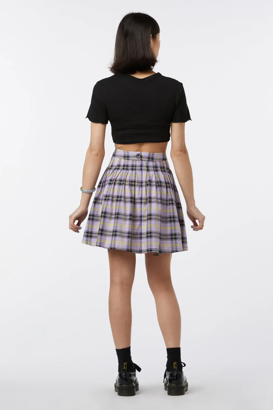 Outsider Tartan Pleat Skirt