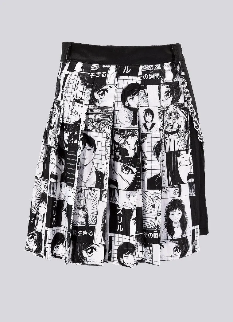 Plus Size No Drama Manga Chain Skirt