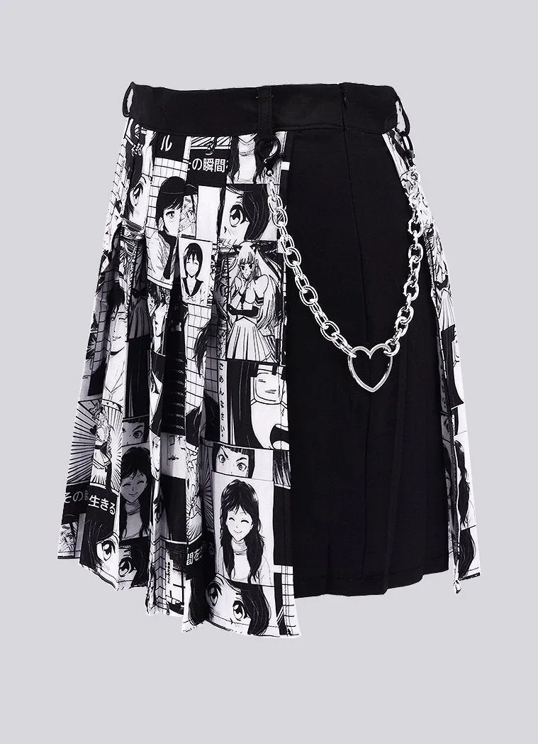 Plus Size No Drama Manga Chain Skirt