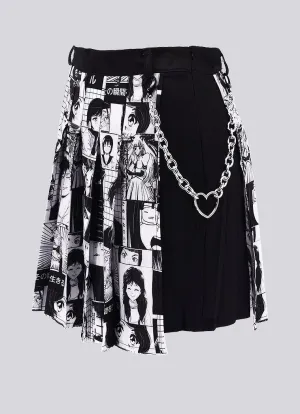 Plus Size No Drama Manga Chain Skirt