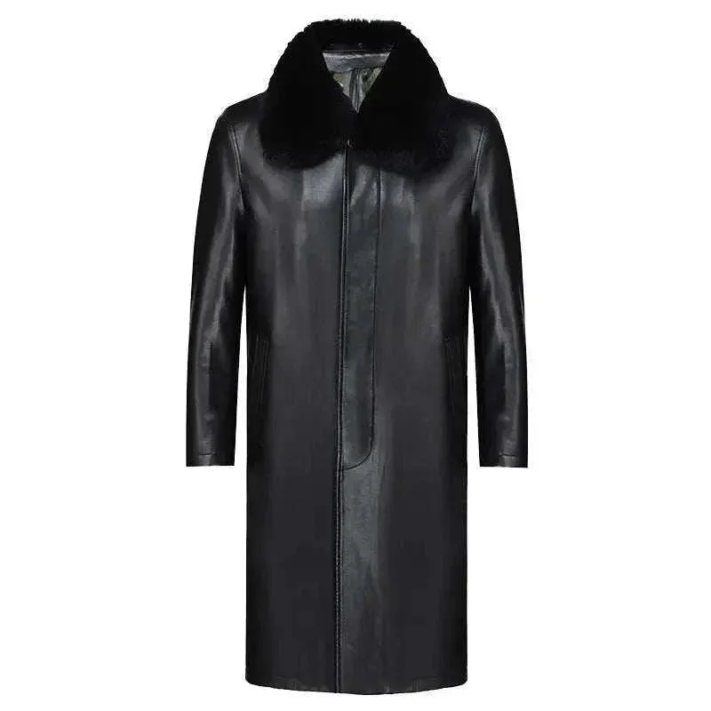 PU Leather french coat