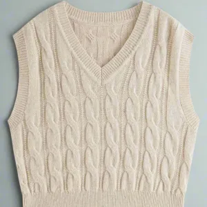 Pullover Cable Vest
