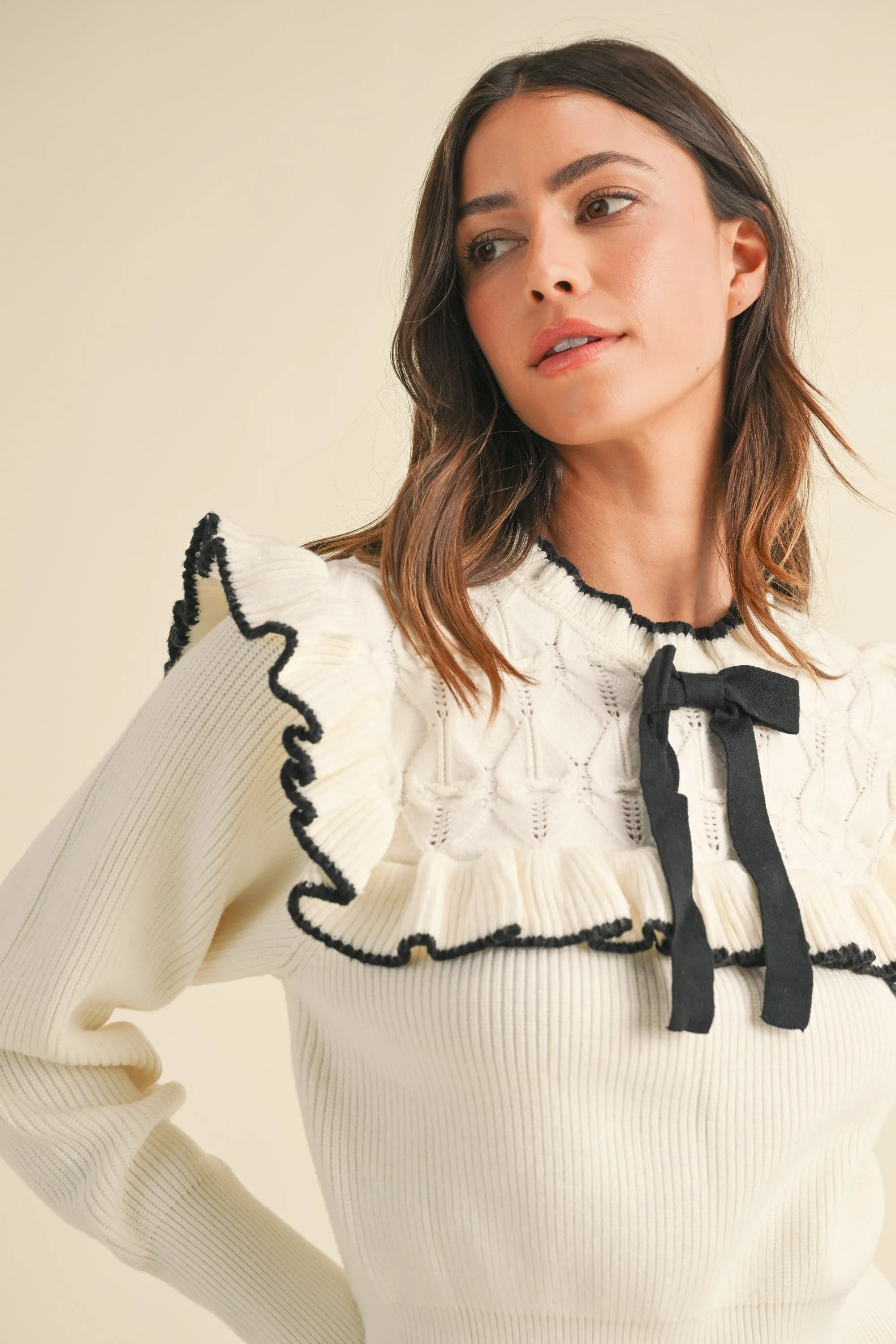 Rylynn Ruffle Sweater