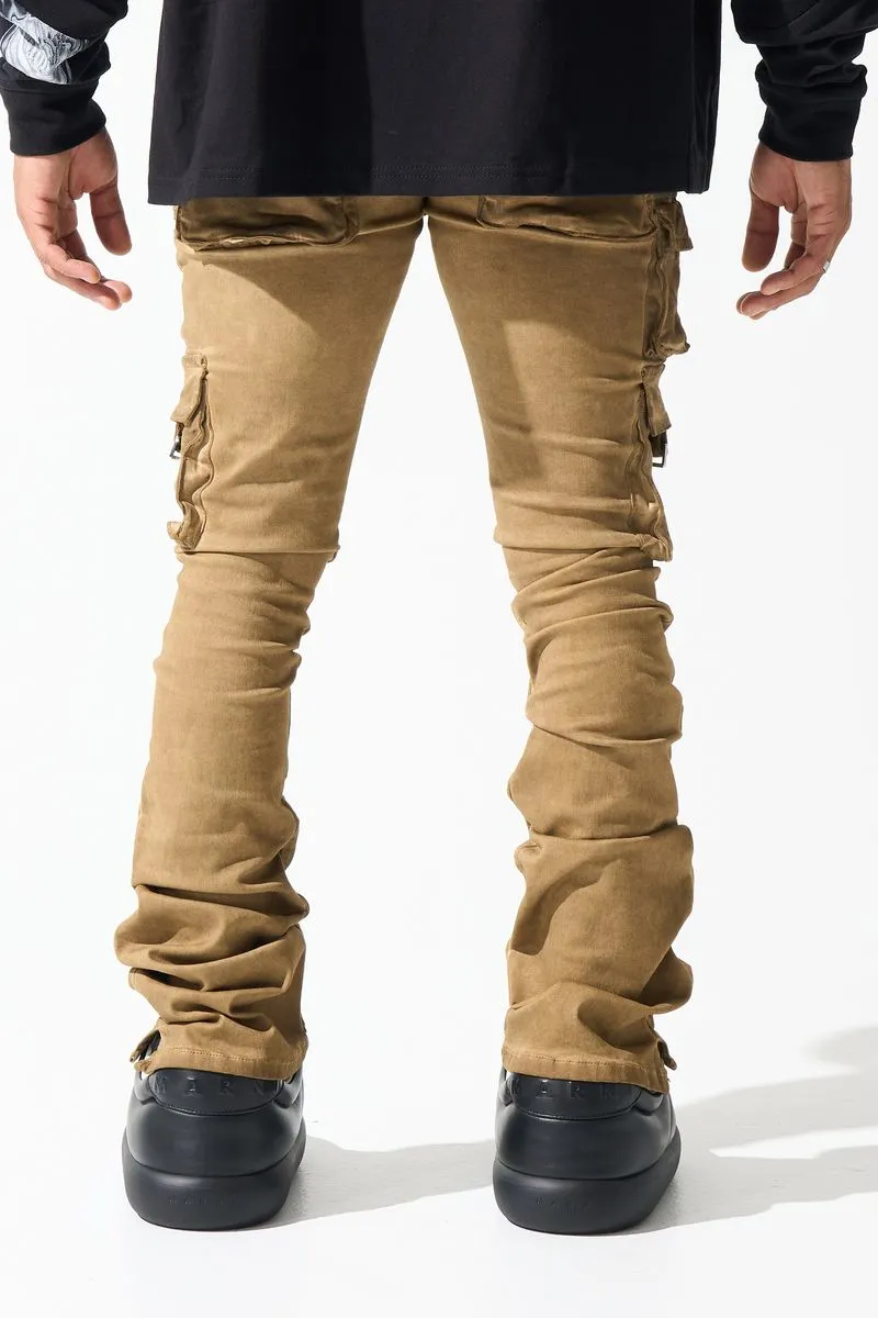 SERENEDE Cinnamon Cargo Stacked Jeans (CINN BROWN)