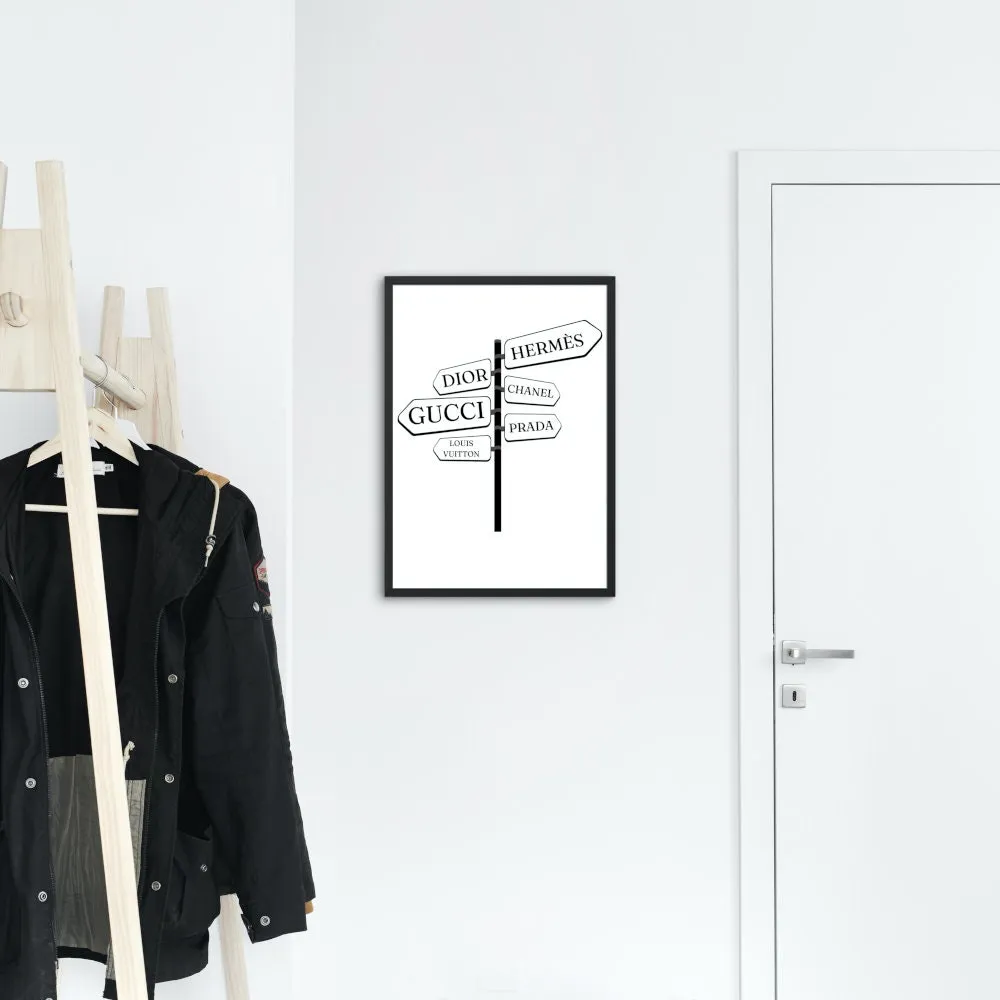 Set Of 3 Black And White Luxury Fashion Posters INSTANT DOWNLOAD Art Prints, Fashion Wall Art, Glam Décor, Luxury Designer Wall Art