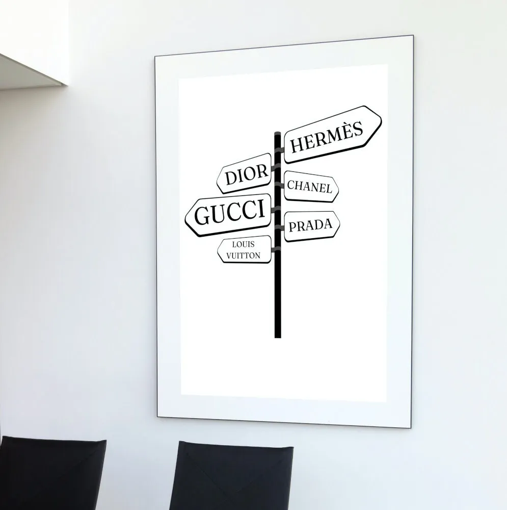 Set Of 3 Black And White Luxury Fashion Posters INSTANT DOWNLOAD Art Prints, Fashion Wall Art, Glam Décor, Luxury Designer Wall Art
