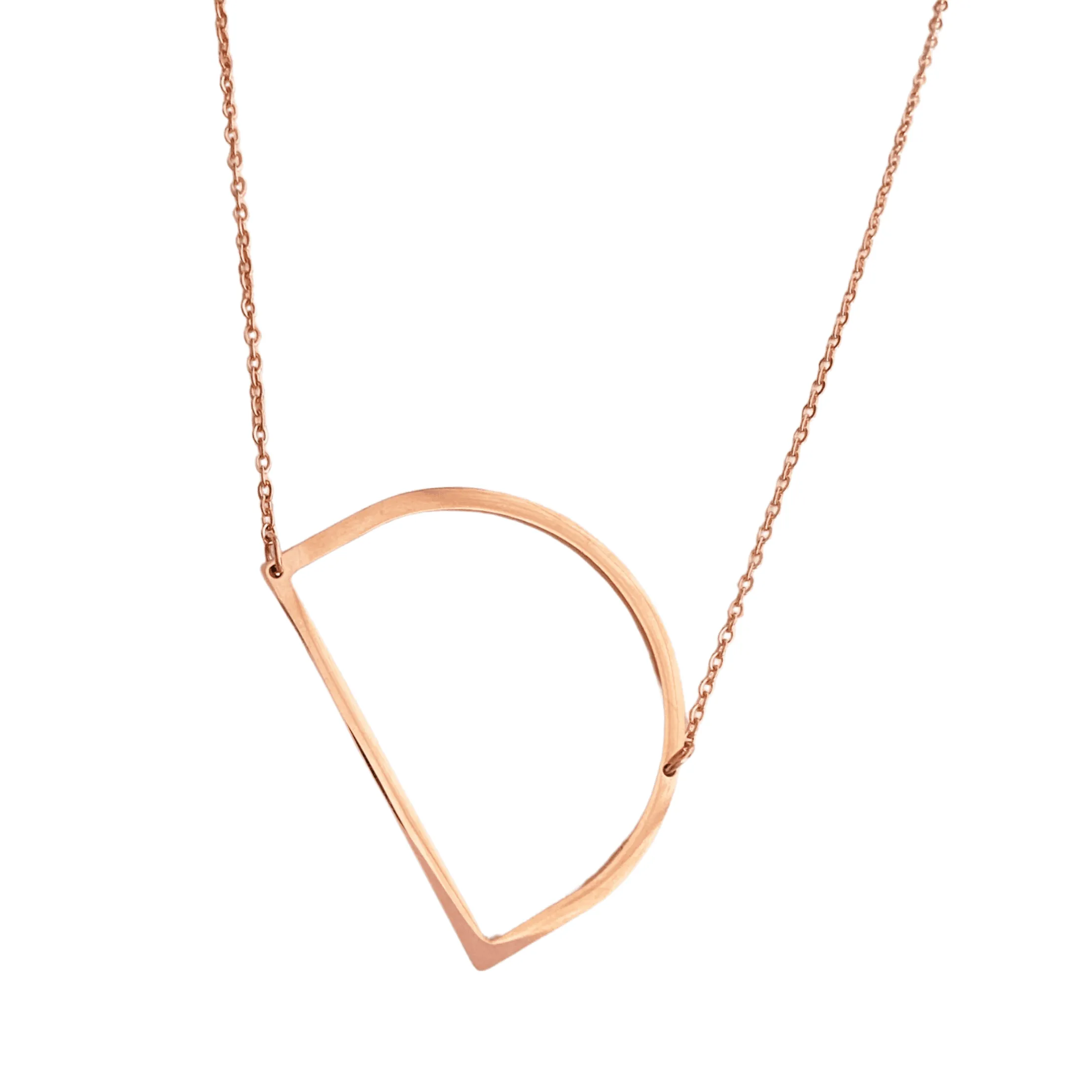 Slanting Letters Necklace