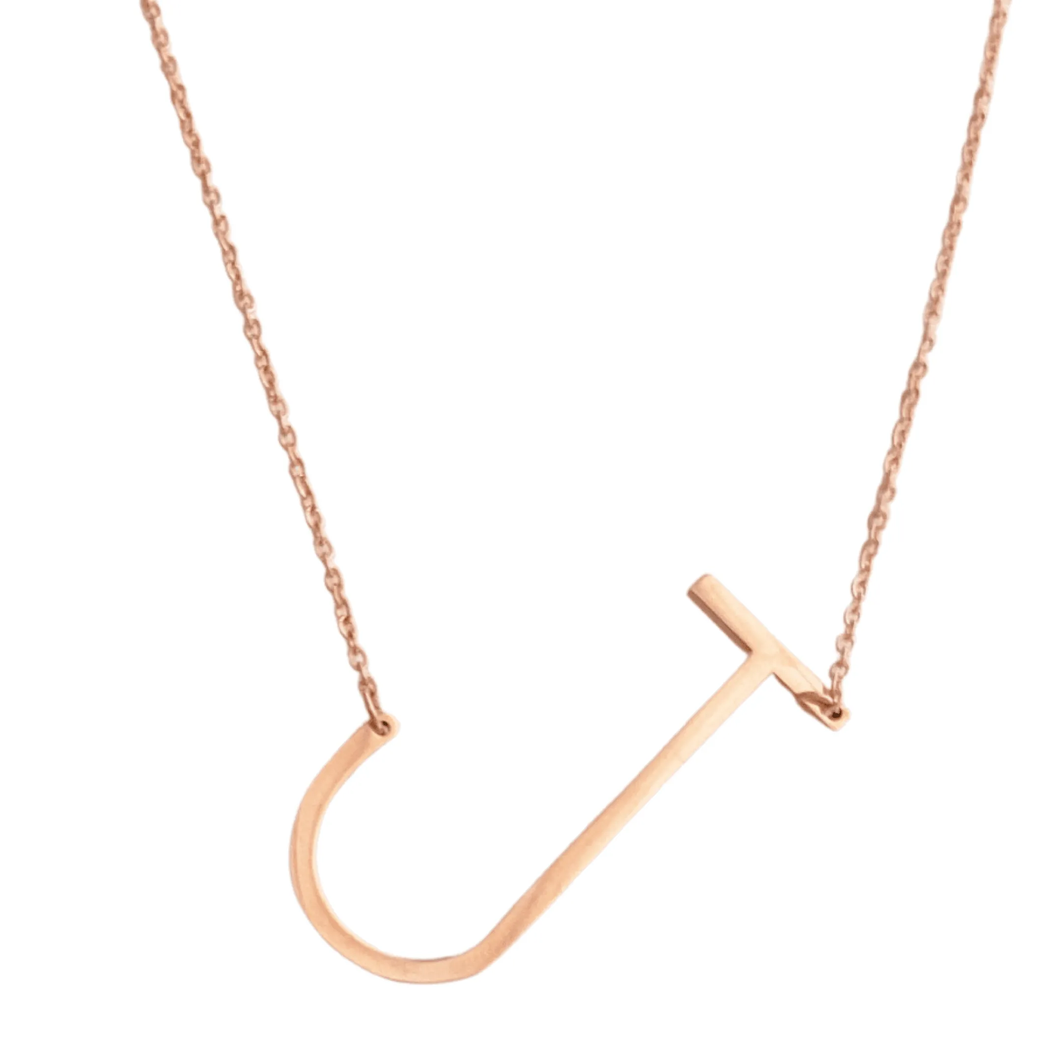 Slanting Letters Necklace
