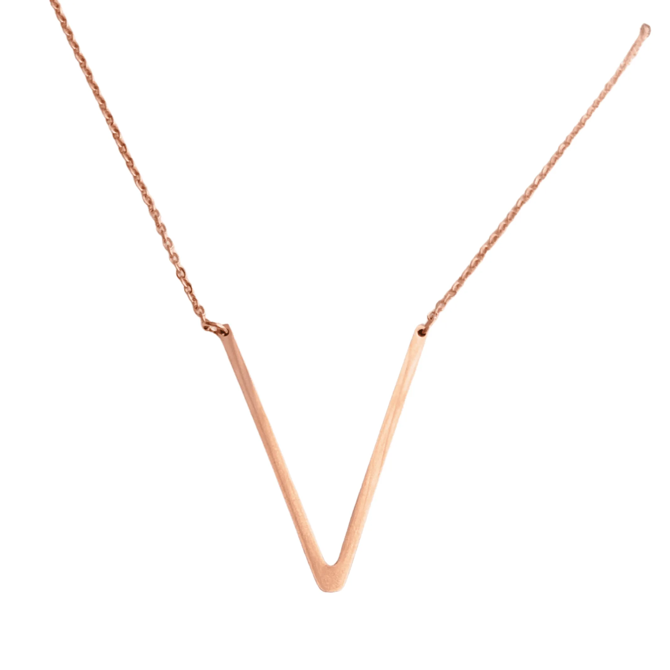 Slanting Letters Necklace