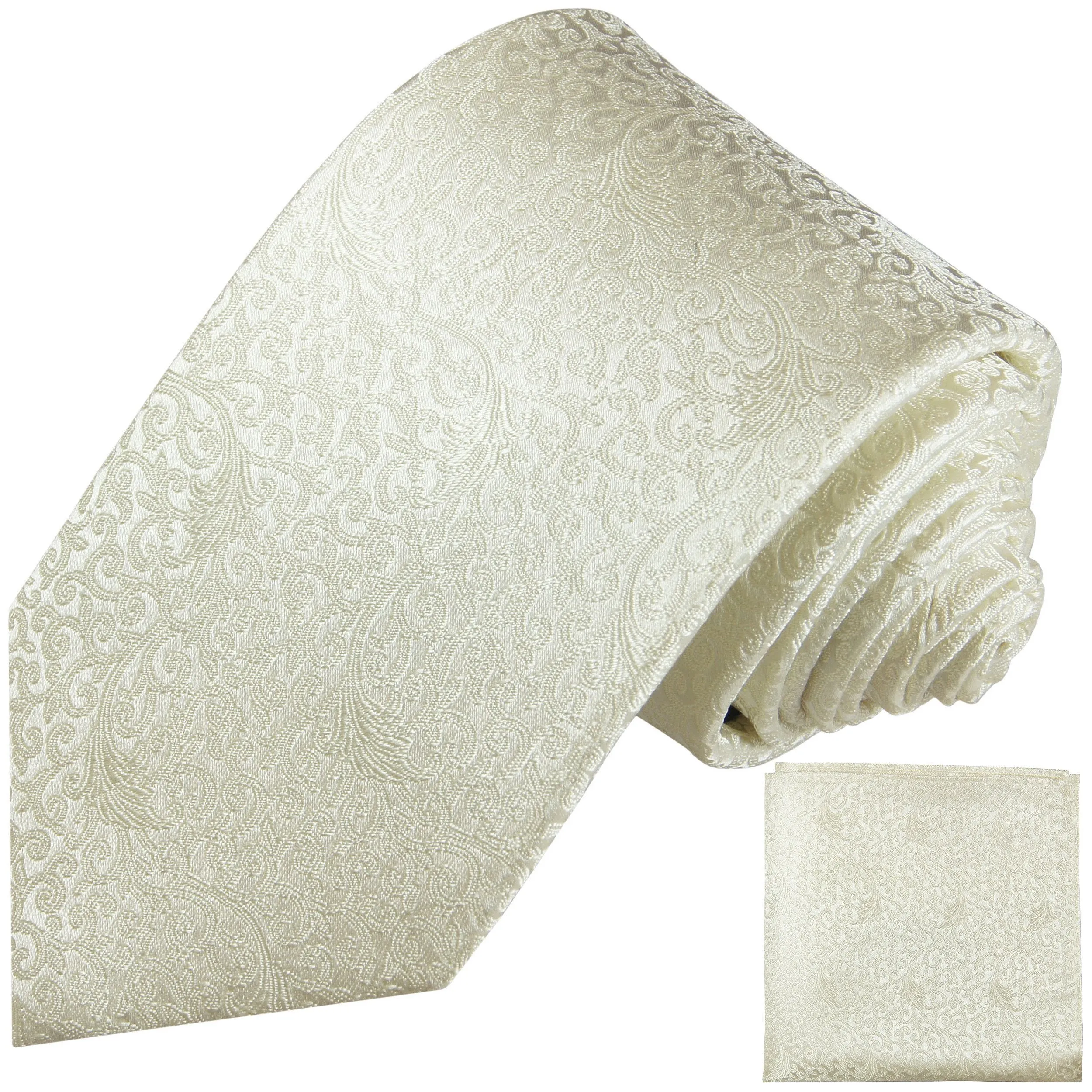 Taupe Wedding Silk Tie Set by Paul Malone
