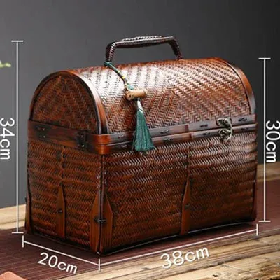 Traditional Bamboo Handcrafted Storage Case