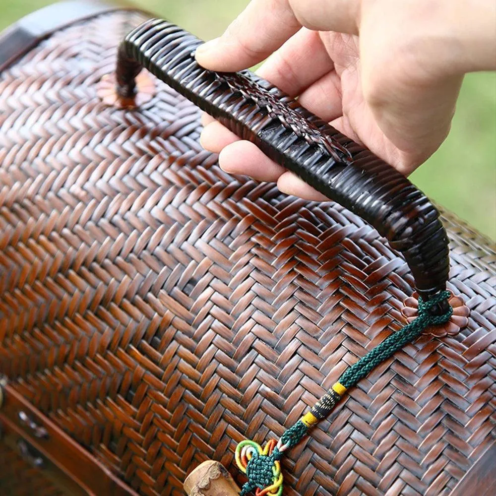 Traditional Bamboo Handcrafted Storage Case