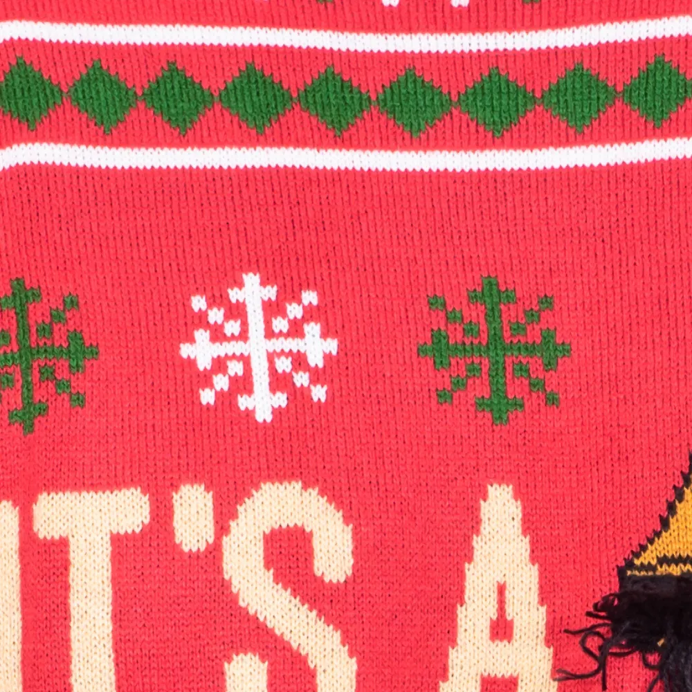 Ugly Christmas Sweater - Iconic Leg Lamp Design for Holiday Parties