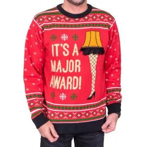 Ugly Christmas Sweater - Iconic Leg Lamp Design for Holiday Parties